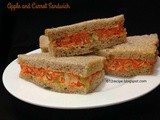Apple and Carrot Sandwich