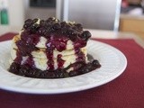 Lemon Ricotta Pancakes with Blueberry Compote