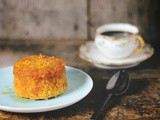 Black peppercorn and orange steamed pudding