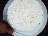 Cardamom pistachio layer cake
