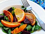 And the sun came out... (Arugula Salad with Oranges and Beets)