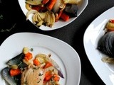 Give Thanks + Chicken Thighs over Roasted Vegetables