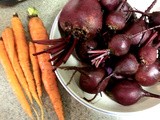 Balsamic Vinegar Roasted Red Beets (& Carrots)