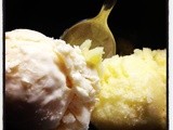 Pineapple Sorbet and Coconut Ice Cream