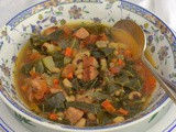Black Eyed Pea and Collard Greens Soup