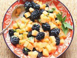 Blackberry Cantaloupe Salad #FarmersMarketWeek