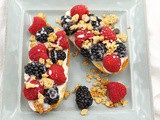 Fresh Berry Toasts with Sweet Ricotta