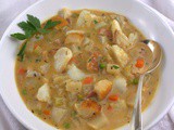 Grilled Fish Chowder #SoupSwappers