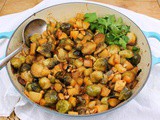 Roasted Brussels Sprouts with Apple and Pecan