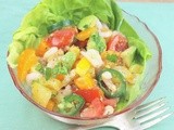 Roasted Garlic Baja Shrimp Salad