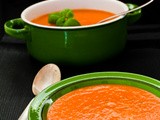 Roasted tomato and basil soup