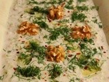 Courgettes with Walnuts in a Garlic Yogurt Sauce/Cevizli Sarımsaklı Kabak Mezesi