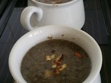 Mushroom and Hazelnut Soup