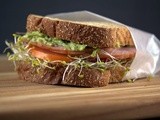 Avocado Sprout Ham Sandwich