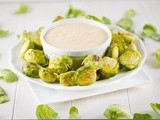 Roasted Brussels Sprouts with Spicy Mayo