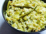 Cabbage Kura | Andhra Style Cabbage Curry