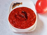 Tomato Nilava Pachadi | Andhra Tomato Pickle