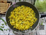 Cabbage-peas stir fry