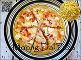 Desi Moong Dal Veggie Pizza