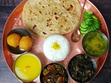 Homemade Vegetarian Festival Thali | Easy and Simple Veg.Thali