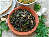 Red Spinach Leaves Stir Fry (Laal Bhaji) लाल माठ भाजी