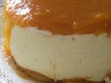 Cheesecake con crema e albicocche al Moscato d'Asti
