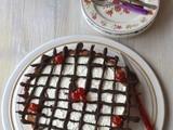 Crostata con bavarese e amarene