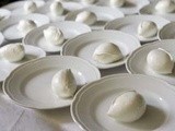 Gamberoni con champignon e pepe rosa e il salone internazionale della Mozzarella di Bufala Campana dop