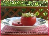 Pomodori ripieni di foglie d'ulivo