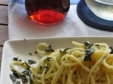 Spaghetti con colatura di alici di Cetara