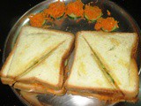 Carrot - Cucumber -Chutney (c - 3 ) Bread Sandwich
