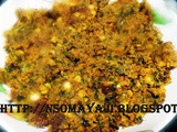 Kesuvina Soppu (Colocasia Leaves) -Toor dal Dry Curry