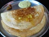 Pearl Millet Dosa with Brahmi Leaves Chutney
