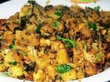 Raw Banana Palya & Samosa