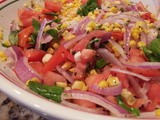 Roasted Corn Salad with Basil and Tomatoes