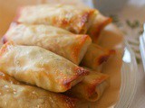 Baked poutine spring rolls