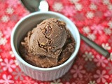Chocolate ice cream with candied bacon bits (and no ice cream maker)