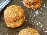 Salted cardamom oatmeal cookies
