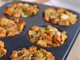 Simple apple and herb stuffing muffins