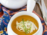Slow cooker sweet potato and cheddar soup