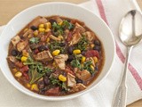 Southwestern bean soup with chicken and kale (7-can soup)