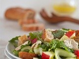Turkey, apple and fennel bread salad