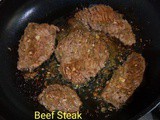 Red Chilli Beef Steak in pan