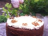 Coffee and walnut cake