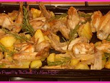 Alette e patate al forno / Wings and potatoes baked