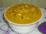 Soya  beans and  White Gourd  Kootu  - Soya Beans Curry Recipe