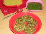 Spinach green peas plantain cutlet recipe, Palak matar kachche kele ki tikki