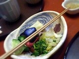 Lunch at Yagenbori in Tokyo, with delicious Yudofu, rice and pickles