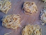 Making fresh pasta in the garden, and over 76,000 page views