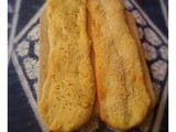 No knead flat bread with seeds (sesame and cumin)